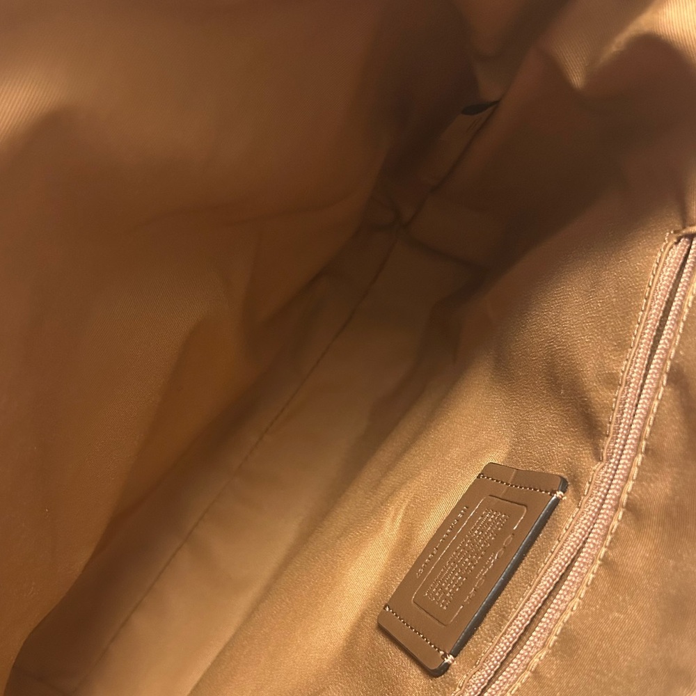Coach Cream and Black Satchel - Picture 5 of 8